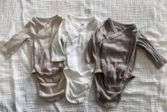 H&M ベビー肌着 3枚セット（長袖） 0-1m ロンパース