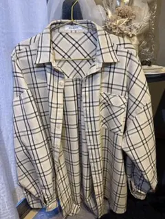 EGOTIST ベージュチェック カーディガン