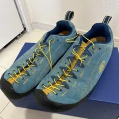 KEEN アウトドアシューズ 青/黄色