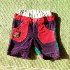 80cm　コーデュロイハーフパンツ