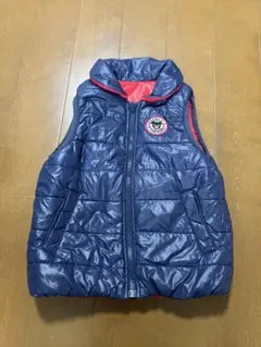 美品　ミキハウス ダブルB 中綿ダウンベスト　100