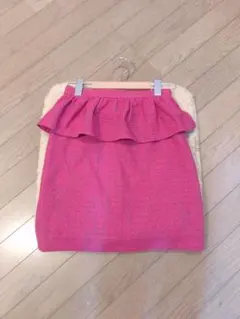 【美品】アプワイザー リッシェ ピンク ペプラム スカート
