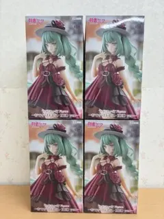 初音ミク　Trio-Try-iT Figure おでかけドレス フィギュア　4個