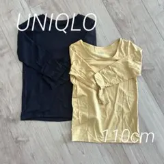 UNIQLO 黒ヒートテック極暖　黄色ヒートテック　110cm