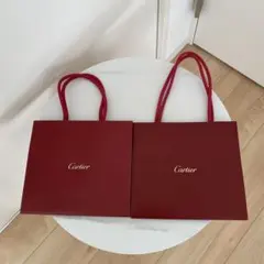 Cartier 赤 ショッパー 2点セット