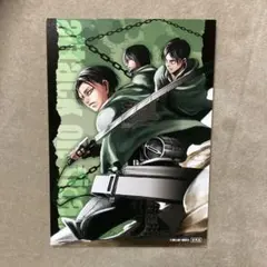進撃の巨人 イラストカード 13巻 リヴァイ エレン ミカサ