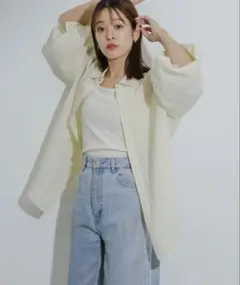 センスオブプレイス　シアーシャツ　イエローのサムネイル