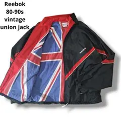 超希少★Reebokヴィンテージ80s～90sユニオンジャックナイロンジャケット