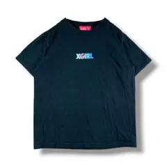 【1210】　X-girl　カラフルロゴTシャツ　サイズ1(M)　ブラックのサムネイル