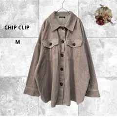 CHIP CLIP コーデュロイボタンシャツジャケット　コットン　羽織り　M