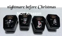 ナイトメアビフォアクリスマス　棺桶　コフィン型　ミニフィギュア　缶