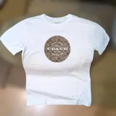 COACH Tシャツ シグネチャーロゴ ホワイト