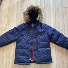 ラルフローレンネイビー ファー付きダウンジャケット