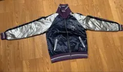美品レアOnitsukaTiger オニツカタイガー　スカジャンＬ 黒✖️金 希少