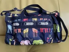 LeSportsac 動物柄 ミニボストン型ショルダーバッグ 中古