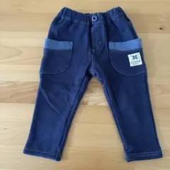 3can4on ベビー服 90㎝ ズボン ボトムス 裏起毛 ネイビー