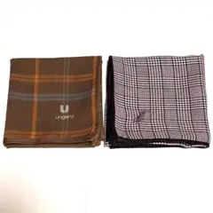 【美品】ブランドハンカチ2枚セット ポロラルフローレン / ウンガロのサムネイル