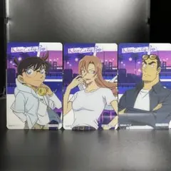 名探偵コナン セガラッキーくじ 購入特典 イラストカード 全3種コンプセット ①