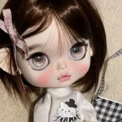 り*)様 カスタムアイシードール 女の子 ボアウィッグ OF付き。アイシー