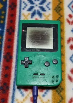 ゲームボーイ 本体 MGB-001 緑色 ジャンク品 ( 偏光板なし)