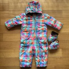 ROXY 子供用スキーウェア 12M カラフルチェック