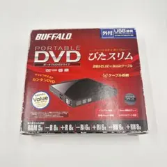 BUFFALO ポータブルDVDドライブ　DVSM-PC58U2V-BK