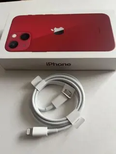 Apple iPhone 13 (RED) 化粧箱ケーブル新品付 Apple iPhone 13 PRODUCT(RED) 空箱 ケーブル 備品 - メルカリ