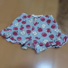 リンゴ柄 グレー ショートパンツ90のサムネイル