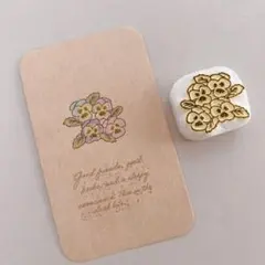 消しゴムはんこ　ビオラはんこ【ミニ】