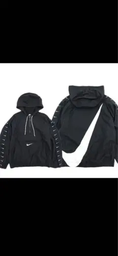 【美品】NIKE ブラック アノラックパーカー ウィメンズ