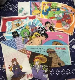 値下げ！超激レアのお宝品！昭和レトロ　ハンカチ7枚セット