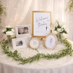 【人気】ナチュラル ウェルカムスペース 完成セット 結婚式 ウェルカムボード