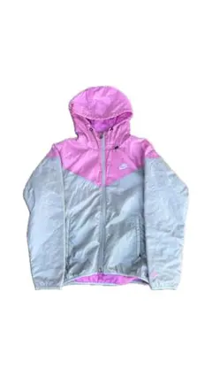 NIKE ナイキ ナイロンジャケット ウィンドブレーカー ピンク グレー S