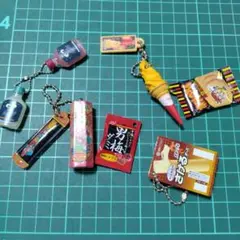 ミニチュア 食品 お菓子 キーホルダー 세트