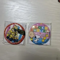 USJ ミニオン スヌーピー 缶バッジ 2点セット