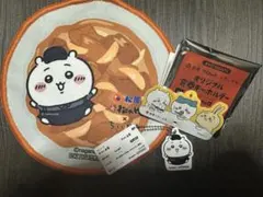松屋ちいかわコラボ　オリジナル食券キーホルダー　ちいかわ ハンカチセット