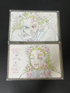 鬼滅の刃 DINING おすそ分けポストカード 2種2枚 煉獄杏寿郎