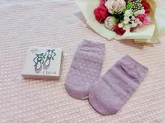 ☆チャコット【新品】ギフトソックス／16〜18センチ／ピンクラメ☆