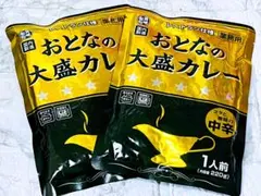 【中辛】レトルトカレー　おとなの大盛カレー　野菜と果物が溶け込んだカレー各2袋①