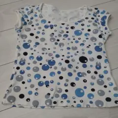 水玉模様 半袖Tシャツ