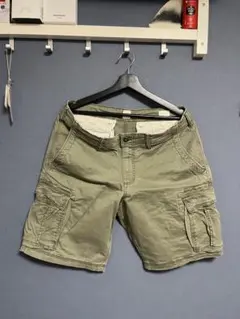 GAP ウォッシュ加工カーゴショートパンツ サイズ34 オリーブ