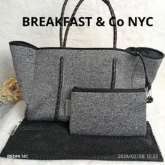 【BREAKFAST & Co NYC】ネオプレーントートバッグM/GRY 美品