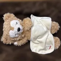 ダッフィーぬいぐるみ　ブランケット付き
