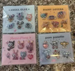 ★ナルミヤキャラクターズ　　セブンイレブン　ぷっくりシール　4種類　コンプリート