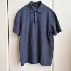 Manrico cashmere カシミア ポロニット　ネイビー Manrico cashmere カシミア ポロニット ネイビー - メルカリ