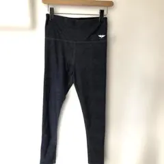 ヨガフィッネスジョギング用ハイウエストレギンス杢ブラッＬサイズspout#139