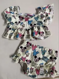ミッキーマウス フリル付き水着セット 95cm