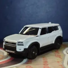 再塗装品　トミカ トヨタランドクルーザー　白