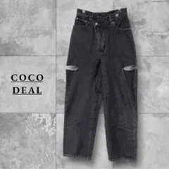 COCODEAL ココディール リメイクウエストカットオフデニム ブラック 2のサムネイル
