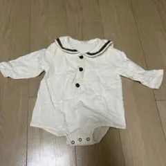 MONBEBE セーラー襟 ロンパース S 70.80